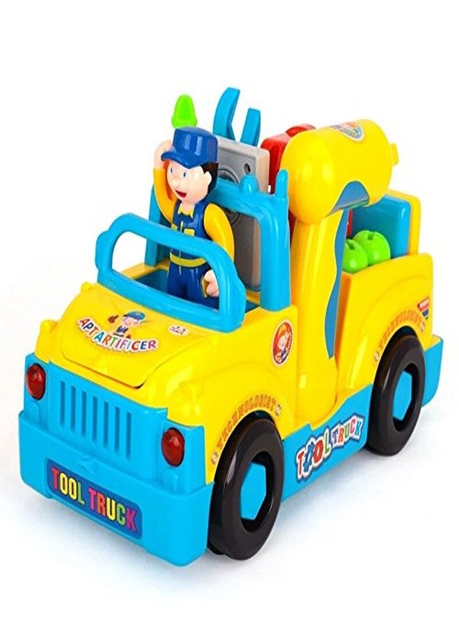 Mayatra's Multifunctional Toy Tool Truck with Various Tools, Lights and Music, Bump and Go Action - Image 5